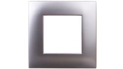 DANTE Ramka pojedyncza tworzywo lakierowane INOX 454181-37242