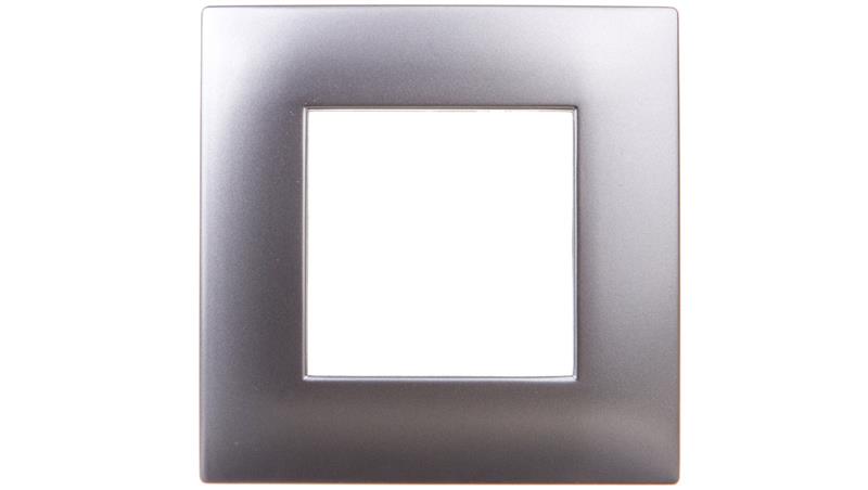 DANTE Ramka pojedyncza tworzywo lakierowane INOX 454181-37242