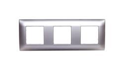 DANTE Ramka potrójna tworzywo ASA inox 454183-37164