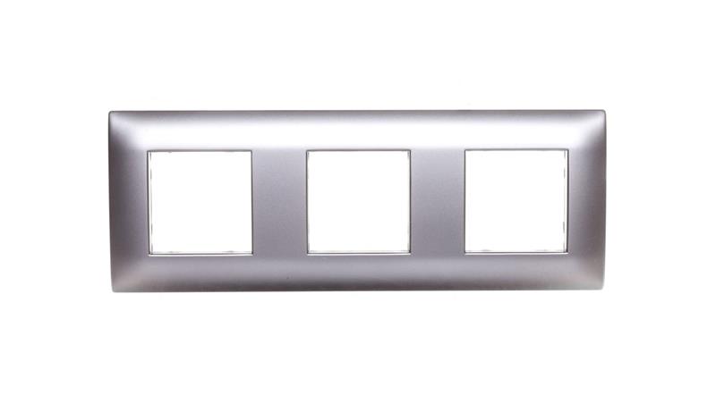 DANTE Ramka potrójna tworzywo ASA inox 454183-37164 DANTE Ramka potrójna tworzywo ASA inox 454183-37164