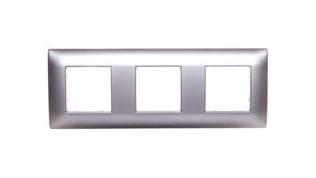 DANTE Ramka potrójna tworzywo ASA inox 454183-37164