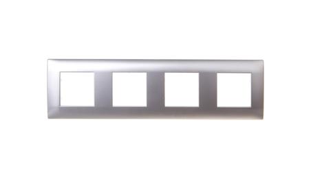 DANTE Ramka poczwórna tworzywo ASA inox 454184-37165