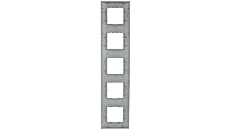 DANTE Ramka pięciokrotna tworzywo ASA inox 454185-38047 DANTE Ramka pięciokrotna tworzywo ASA inox 454185-38047