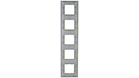 DANTE Ramka pięciokrotna tworzywo ASA inox 454185-38047