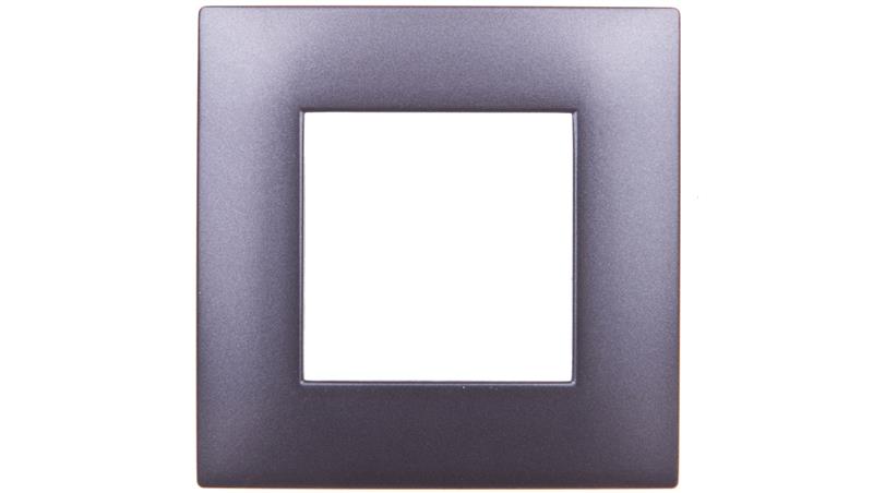 DANTE Ramka pojedyncza tworzywo lakierowane GRAFIT 456081-37166