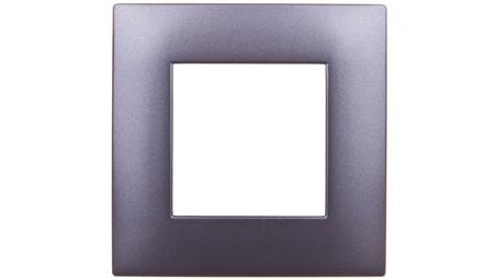 DANTE Ramka pojedyncza tworzywo lakierowane GRAFIT 456081-37166