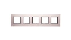 DANTE Ramka pięciokrotna aluminium anodowane INOX 4541285-38052