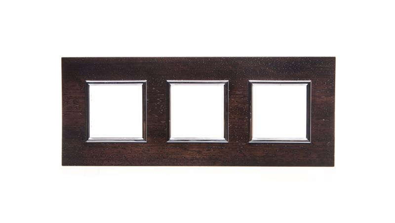 DANTE Ramka potrójna drewno WENGE 4523383-37566
