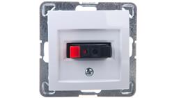 IMPRESJA Gniazdo głośnikowe pojedyncze białe GG-1Y/m/00-28628