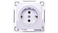 IMPRESJA Gniazdo pojedyncze z/u Schuko białe GP-1YS/m/00-43458