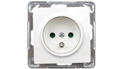 IMPRESJA Gniazdo pojedyncze z/u z przesłonami ecru GP-1YZP/m/27-43480