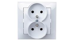 IMPRESJA Gniazdo podwójne z/u białe GP-2YZ/00-42776