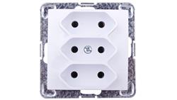 IMPRESJA Gniazdo potrójne b/u 2,5A EURO białe GP-3Y/m/00-42998