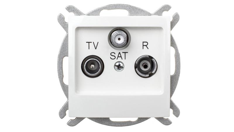 IMPRESJA Gniazdo antenowe RTV-SAT końcowe ecru GPA-YS/m/27-94