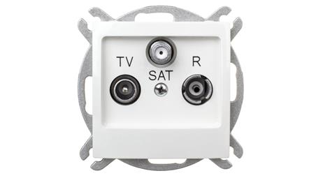 IMPRESJA Gniazdo antenowe RTV-SAT końcowe ecru GPA-YS/m/27-94