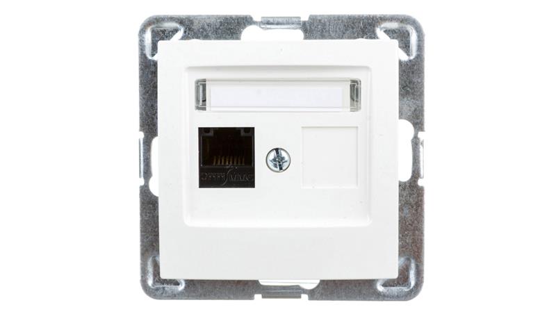 IMPRESJA Gniazdo komputerowe pojedyncze RJ45 kat.5e MMC ecru GPK-1Y/K/m/27-34007