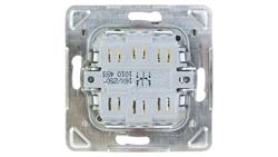 IMPRESJA Łącznik schodowy podwojny srebrny ŁP-10Y/m/18-39915