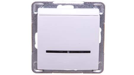 IMPRESJA Łącznik hotelowy z podświetleniem biały ŁP-15YS/m/00-41896