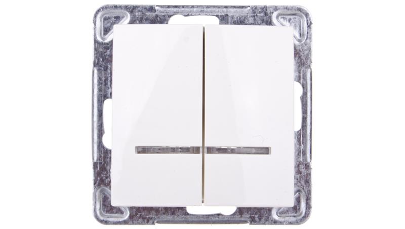 IMPRESJA Łącznik świecznikowy z podświetleniem ecru ŁP-2YS/m/27-33245