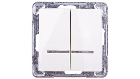 IMPRESJA Łącznik świecznikowy z podświetleniem ecru ŁP-2YS/m/27-33245