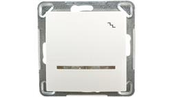 IMPRESJA Łącznik schodowy z podświetleniem ecru ŁP-3YS/m/27-40013