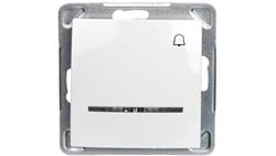 IMPRESJA Przycisk /dzwonek/ z podświetleniem biały ŁP-6YS/m/00-29465