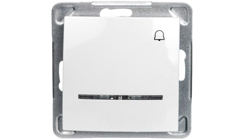 IMPRESJA Przycisk /dzwonek/ z podświetleniem biały ŁP-6YS/m/00-29465