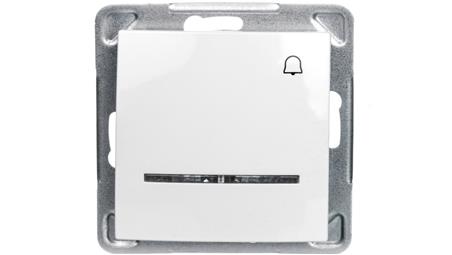 IMPRESJA Przycisk /dzwonek/ z podświetleniem biały ŁP-6YS/m/00-29465