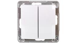 IMPRESJA Łącznik schodowy + pojedynczy biały ŁP-9Y/m/00-39882