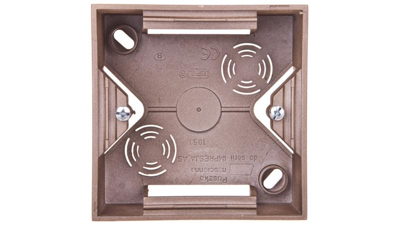 IMPRESJA Puszka natynkowa pojedyncza złoty metalik PNP-1Y/28-29816