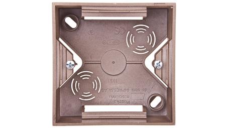 IMPRESJA Puszka natynkowa pojedyncza złoty metalik PNP-1Y/28-29816