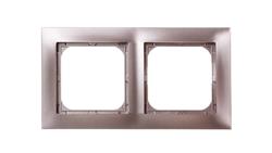 IMPRESJA Ramka podwójna tytan R-2Y/23-36590