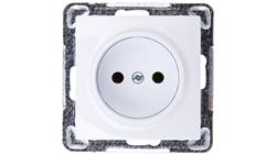 IMPRESJA Gniazdo pojedyncze b/u białe GP-1Y/m/00-42962