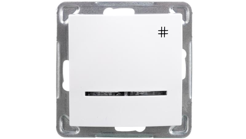 IMPRESJA Łącznik krzyżowy z podświetleniem biały ŁP-4YS/m/00-40965