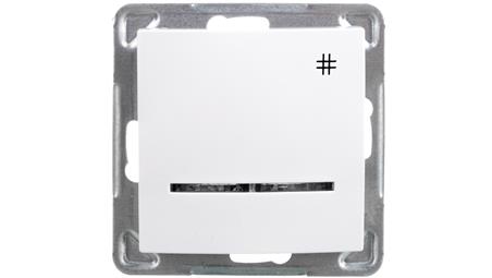 IMPRESJA Łącznik krzyżowy z podświetleniem biały ŁP-4YS/m/00-40965