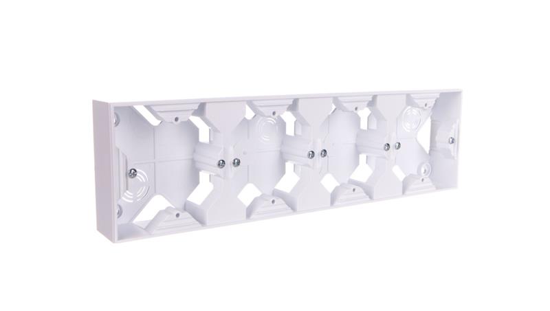 IMPRESJA Puszka natynkowa poczwórna biały PNP-4Y/00-29753