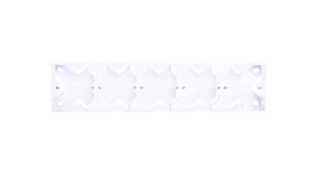 IMPRESJA Puszka natynkowa pięciokrotna biały PNP-5Y/00-29799