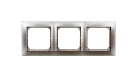 IMPRESJA Ramka potrójna tytan R-3Y/23-36639