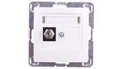 IMPRESJA Gniazdo antenowe pojedyncze typu F ecru GPA-1YF/m/27-63