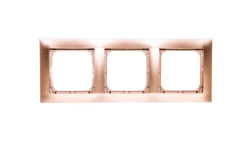 IMPRESJA Ramka potrójna złoty metalik R-3Y/28-36686