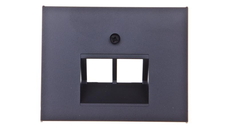 K.1 Element centralny do gniazda UAE RJ11 RJ12 RJ45 kat.3, 5e, 6 45st antracyt mat lakierowany 14097006-34038