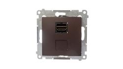 Simon 54 Gniazdo HDMI brąz mat DGHDMI.01/46-39070