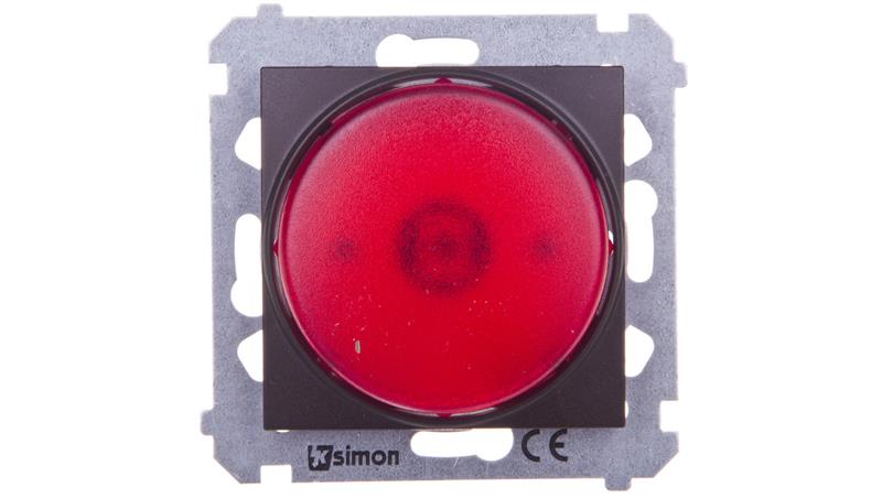 Simon 54 Sygnalizator świetlny LED czerwone światło brąz mat DSS2.01/46-42042 Simon 54 Sygnalizator świetlny LED czerwone światło brąz mat DSS2.01/46-42042