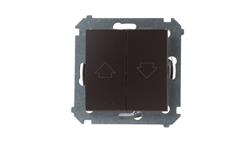 Simon 54 Przycisk żaluzjowy brąz mat DZP1W.01/46-30340