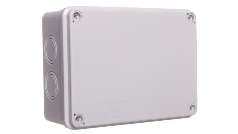 Puszka n/t hermetyczna pusta z osłabieniami 158x118x67 IP65 szara PH-2C.2 28.202-74713