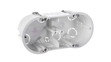 Puszka podtynkowa podwójna 60mm regips biała PKw-2 13.70 /5szt./-75554