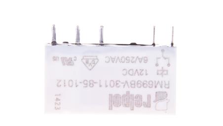 Przekaźnik miniaturowy 1P 6A 12V DC wersja pionowa PCB AgSnO2 RM699BV-3011-85-1012 2613696-14427