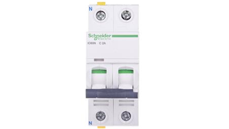 Wyłącznik nadprądowy 1P+N C 2A 6kA AC iC60N-C2-1N A9F04602-16581