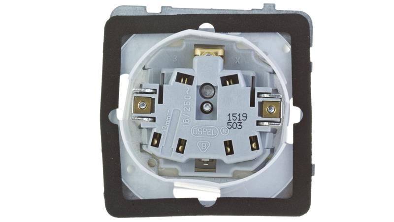 KARO Gniazdo bryzgoszczelne z/u IP44 klapka przezroczysta ecru perłowy GPH-1SZ/m/42/d-43506 KARO Gniazdo bryzgoszczelne z/u IP44 klapka przezroczysta ecru perłowy GPH-1SZ/m/42/d-43506