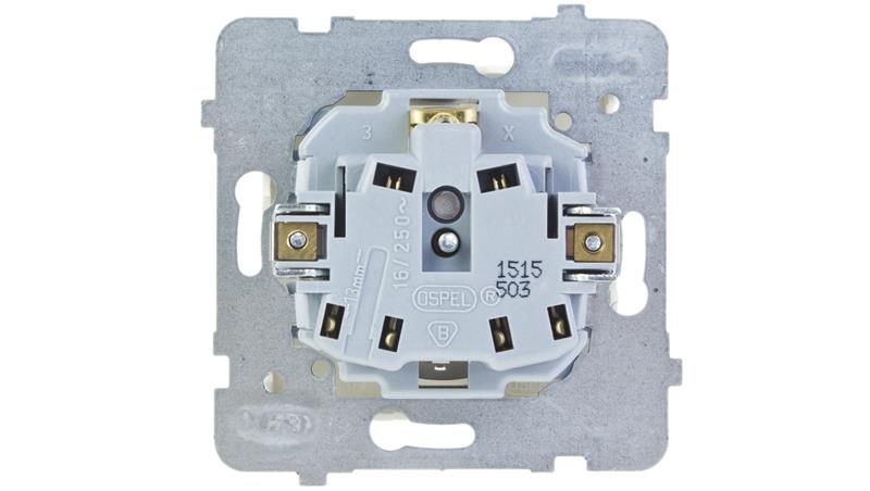 KARO Gniazdo pojedyncze z/u ecru perłowy GP-1SZ/m/42-43280